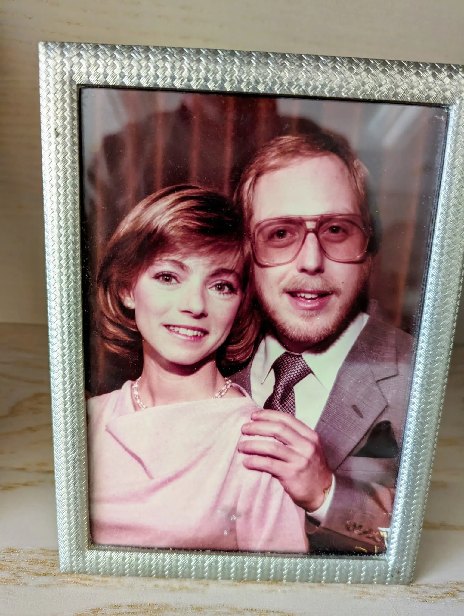 Suzanne and Ray as a young couple, in love